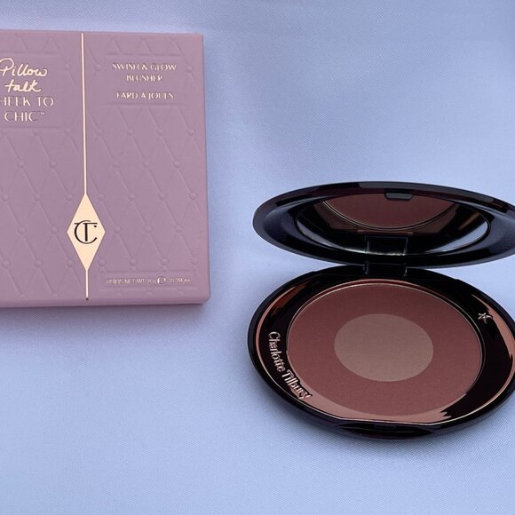 Charlotte Tilbury Cheek to Chic Blush Pillow Talk, NEW - Full Size 0.28 oz/8 g - Picture 6 of 16
